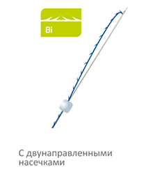 Нити Neoline Premium с двунаправленными насечками с одной стороны (bi)